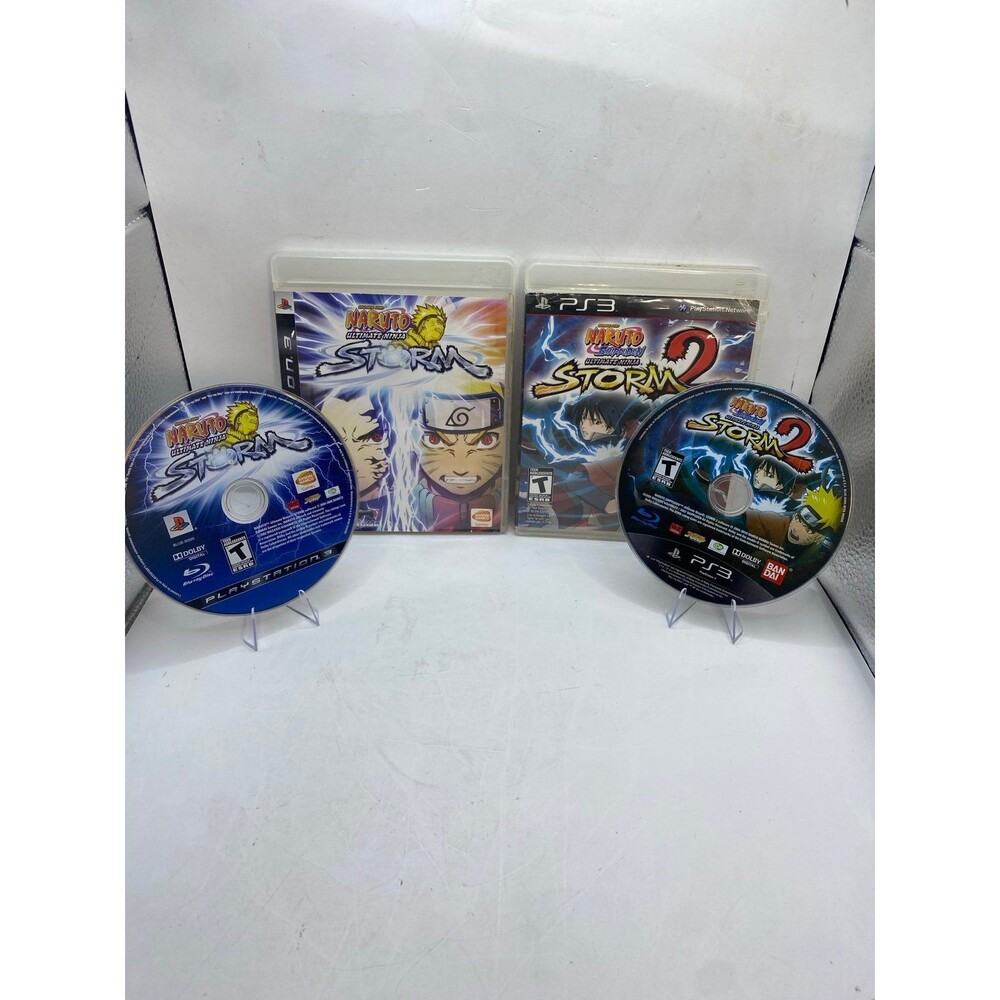 Naruto Shippuden Ultimate Ninja Storm 1 & 2 PS3 Games 2 game bundle